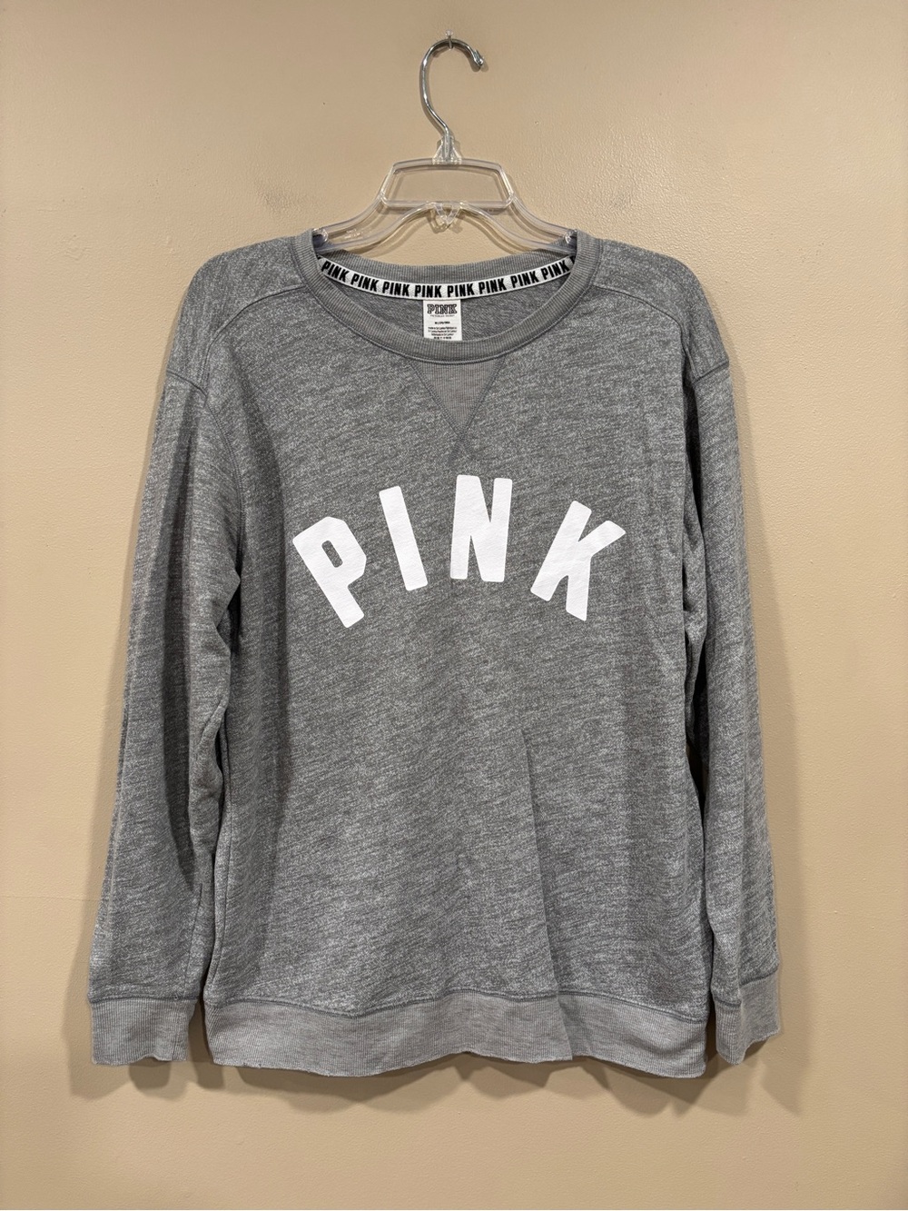 Victoria's Secret Pink Women’s Crewneck Sweatshirt Gray Size M